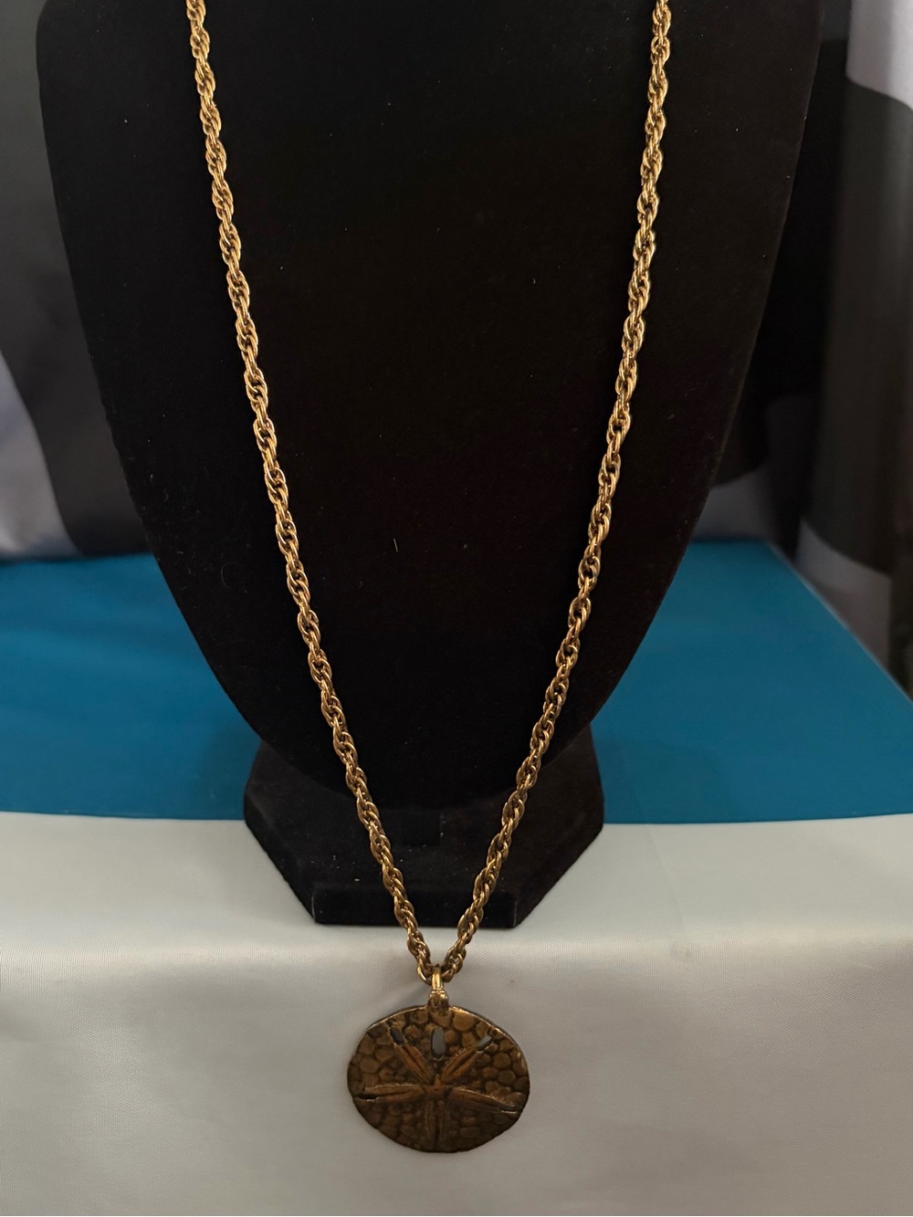 Gold-Tone Rope Chain Pendant Necklace - Women's Jewelry